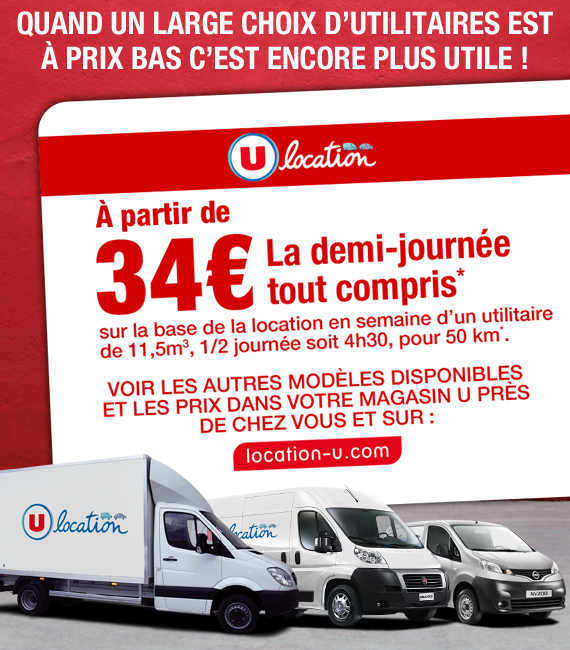 Code promo super u location utilitaire